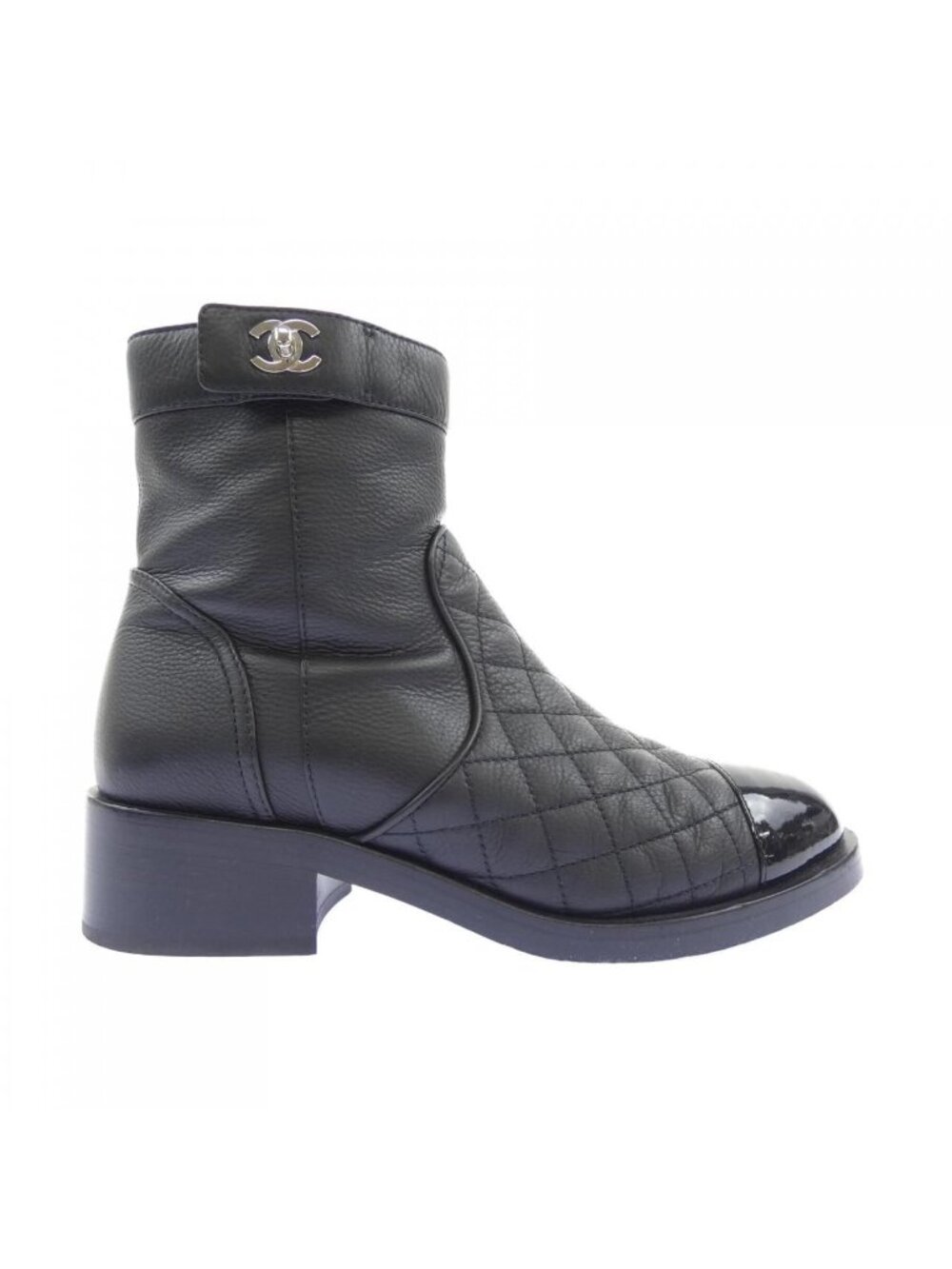 Chanel Ankle Boots Turnlock